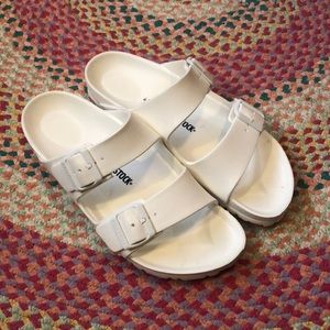Birkenstock EVA Arizona white sandals